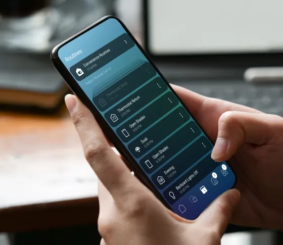 Control4 app customized to the household