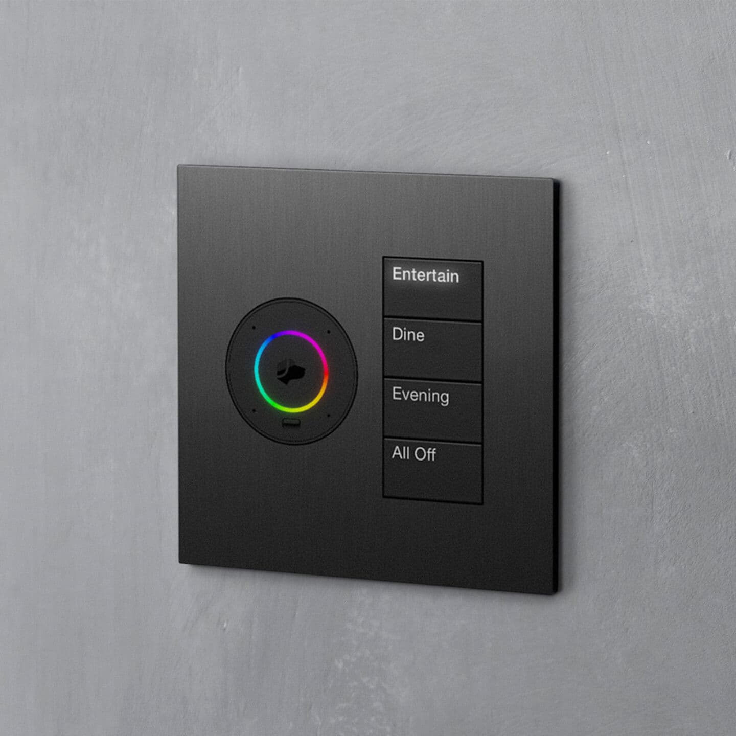 Lutron Palladiom keypad with Josh.AI voice control